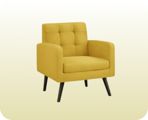 Yellow single sofa