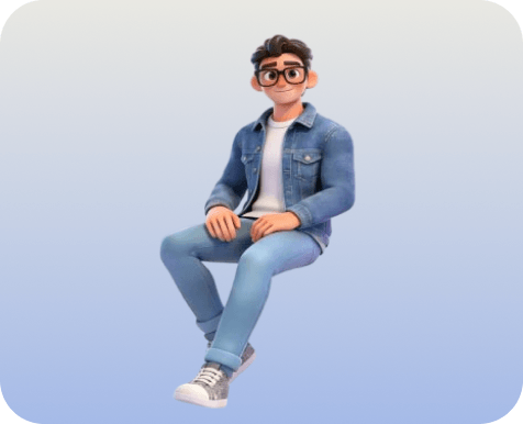 Boys in blue denim suits