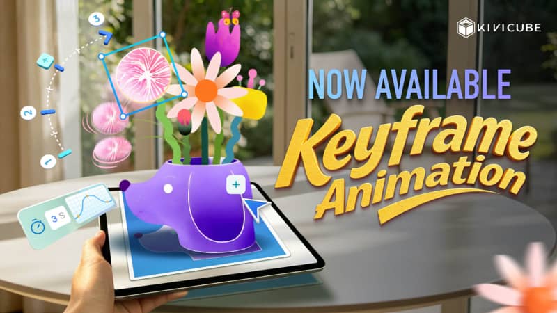 Freely Animate Model/Image/Video with Kivicube Keyframe Animation Update