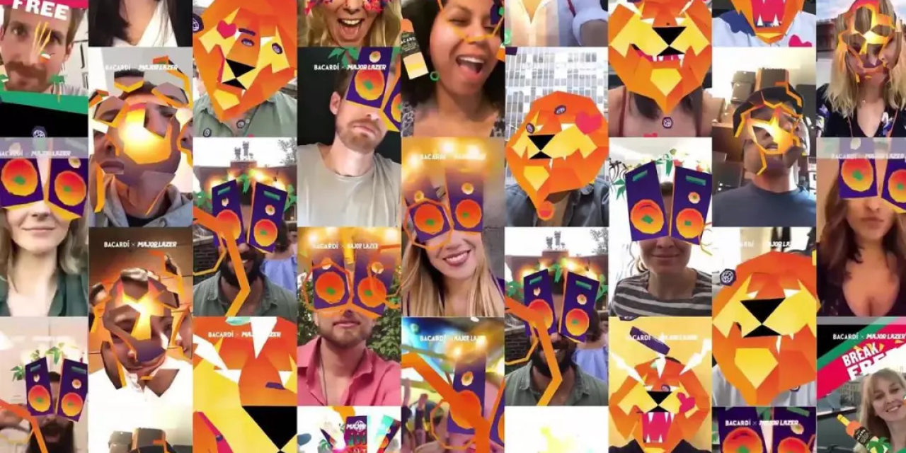 Snapchat近日推出了全球首支AR MV