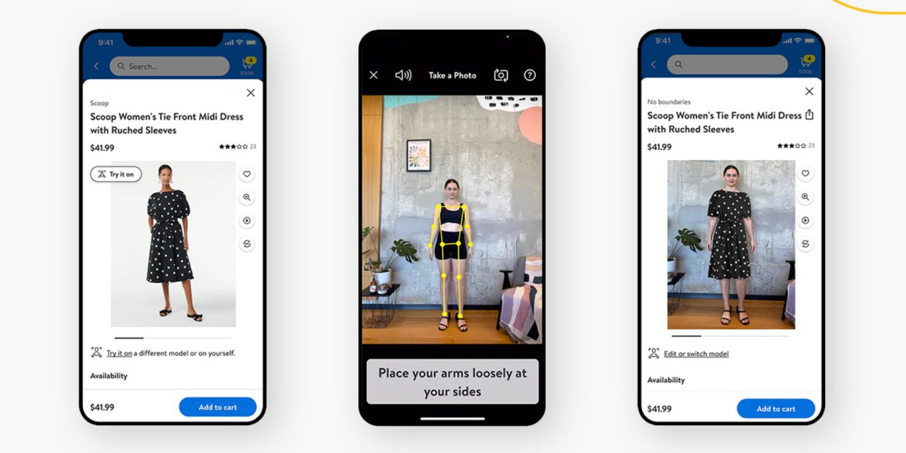 Be Your Own Model：沃尔玛上线AR虚拟试衣功能