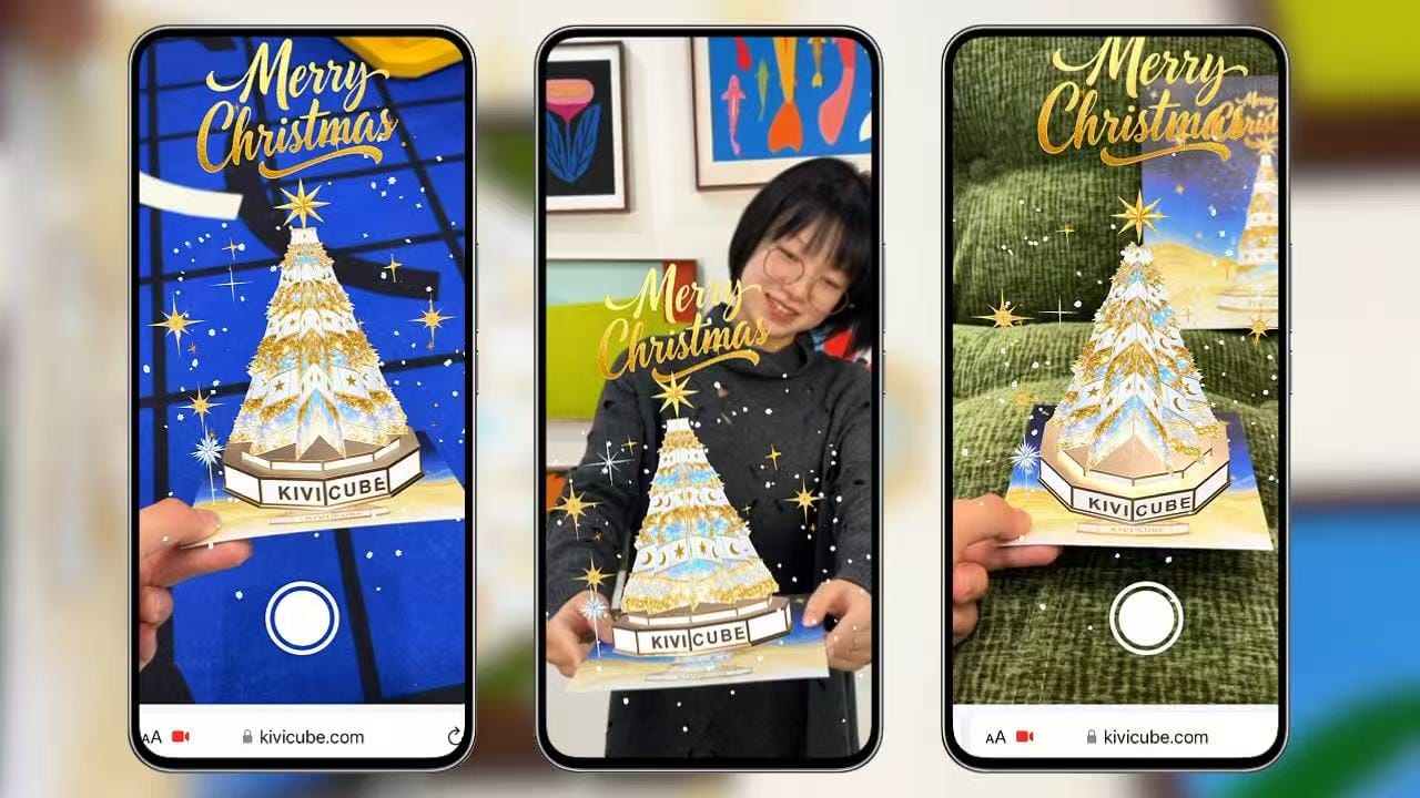 Examples of  AR greeting cards