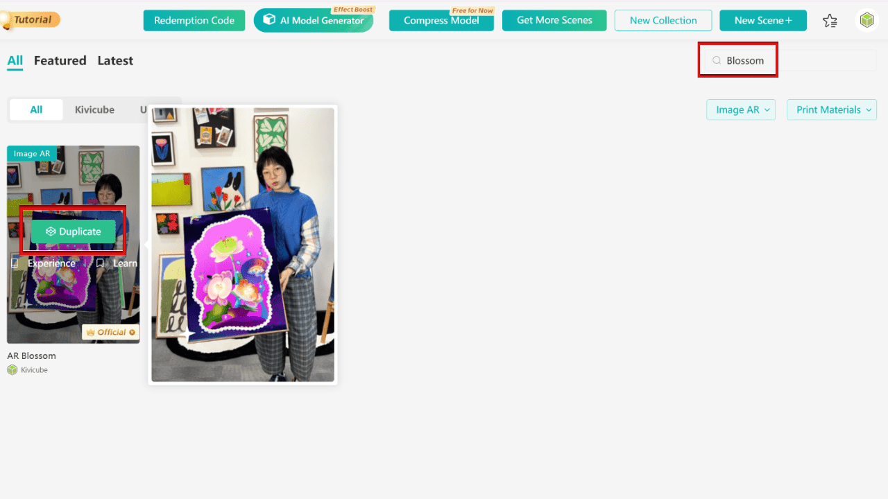 Duplicate the template