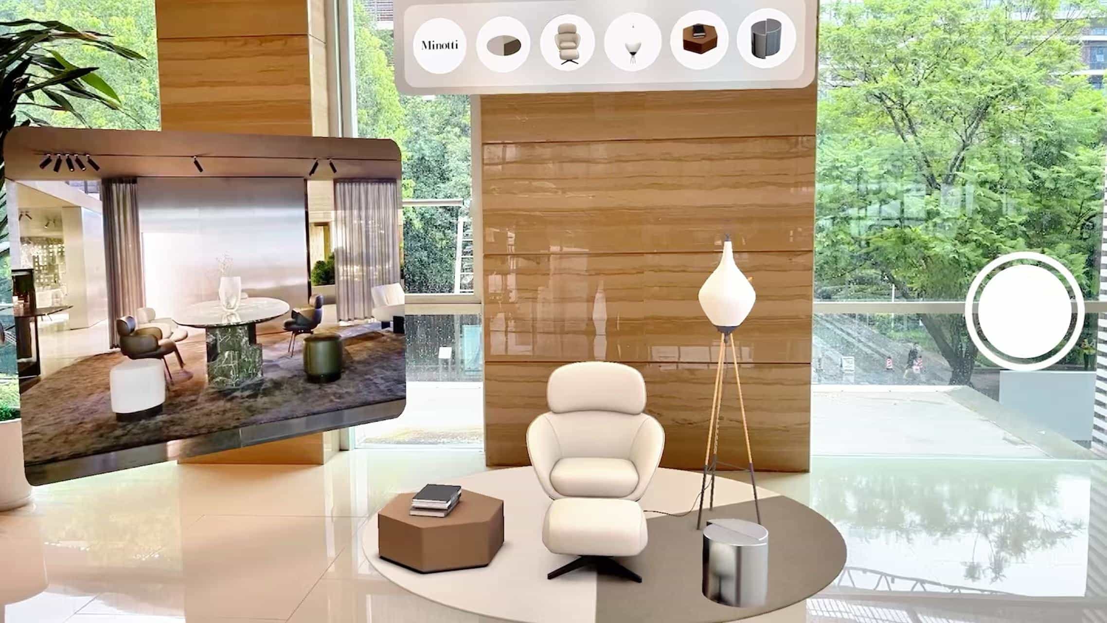 Examples of Virtual furniture previews