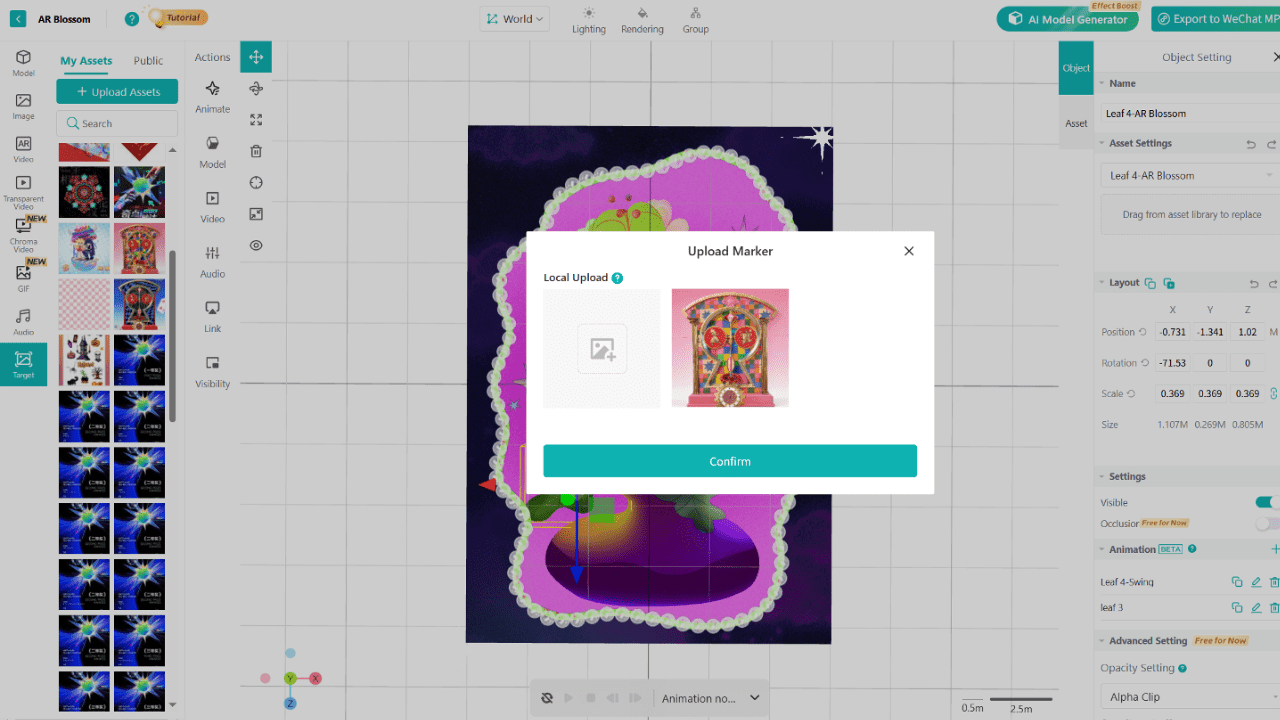 Upload a target image