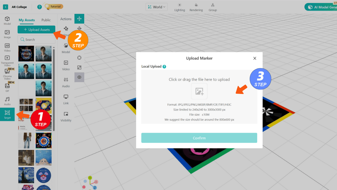 Upload the image you want to scan.