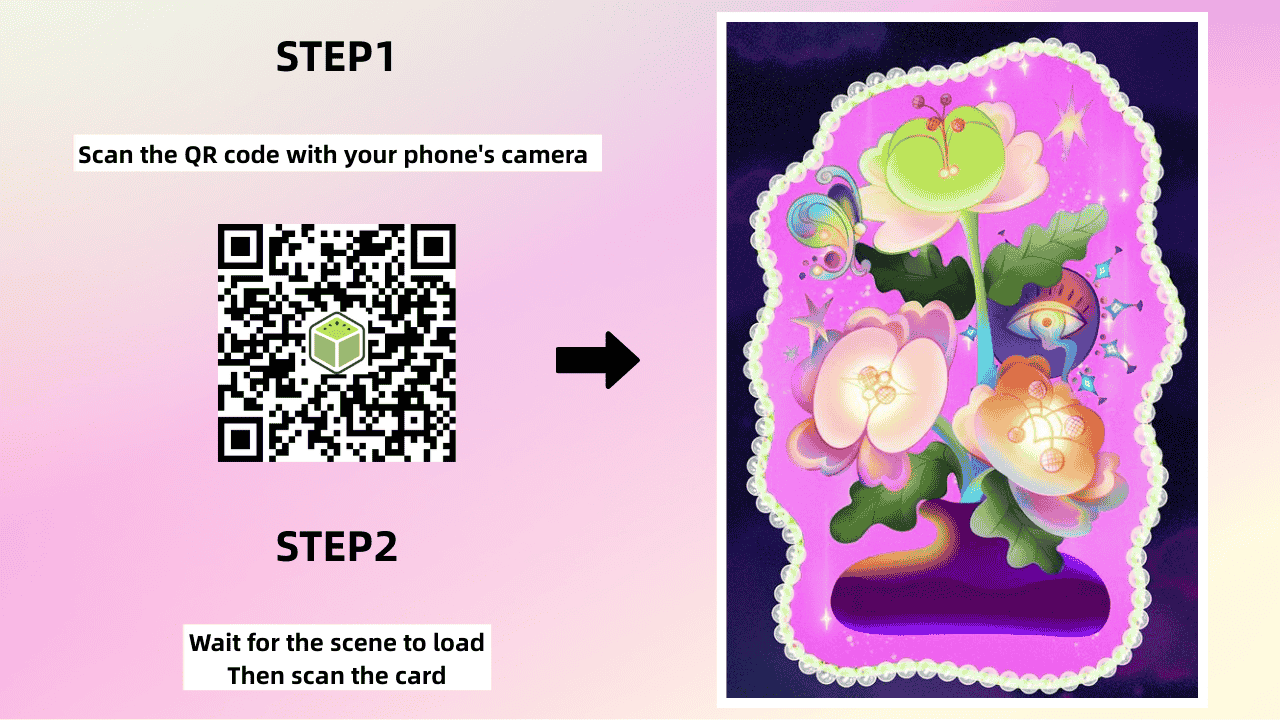 Scan the QR code with your camera to view the AR artwork