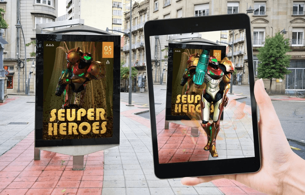 AR poster experience｜image via NXT interactive