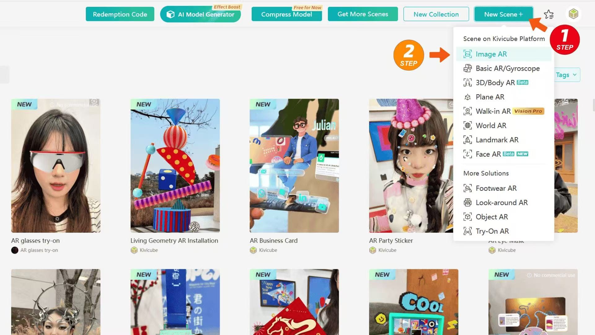 Kivicube Template Library Makes Your AR Project More Efficient