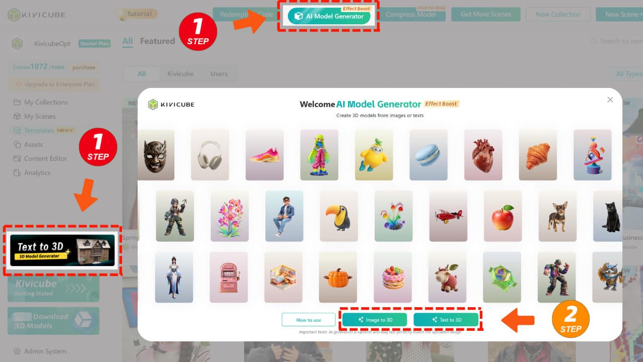 Turn any image into 3D in minutes with Kivicube’s AI model generator