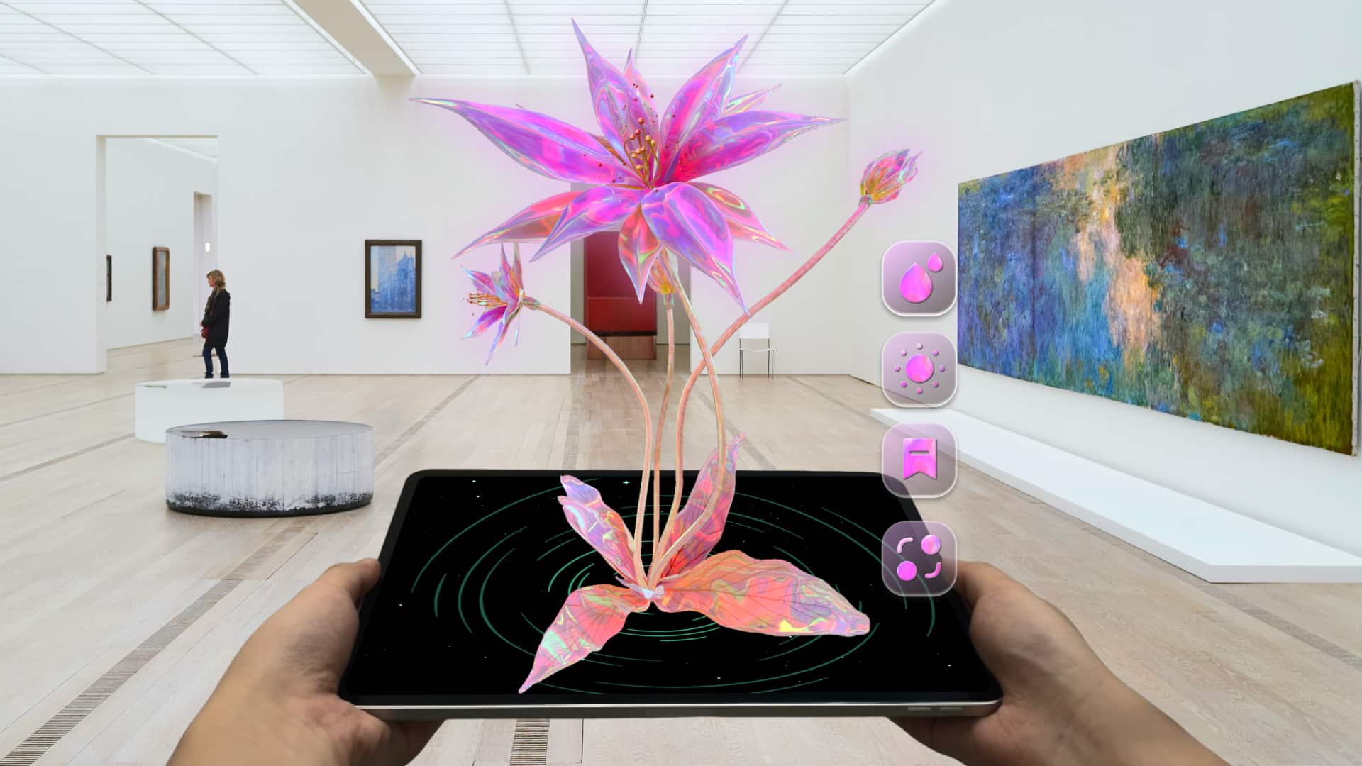 AR alien plants made with Kivicube