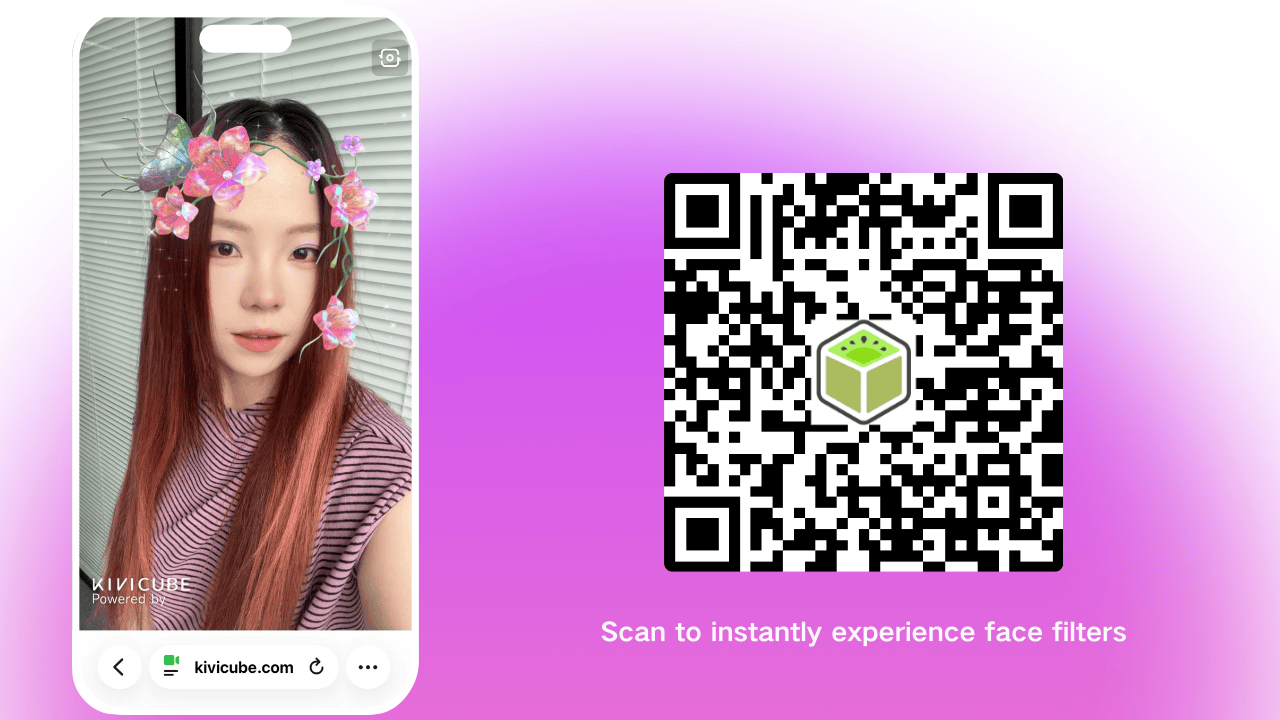 Scan the QR Code to Unlock the WebAR Filter You Just Created