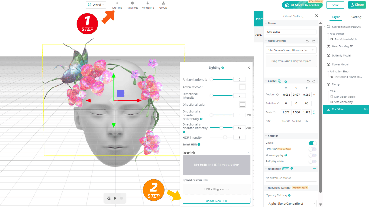 Upload Your Own HDR for Custom Lighting
