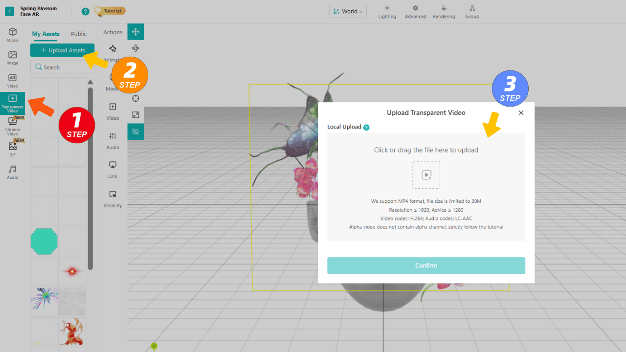 Upload Your Transparent Video