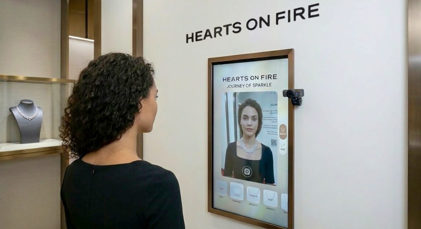AR Jewelry Try-on for Hearts on Fire | Source: Kivisese