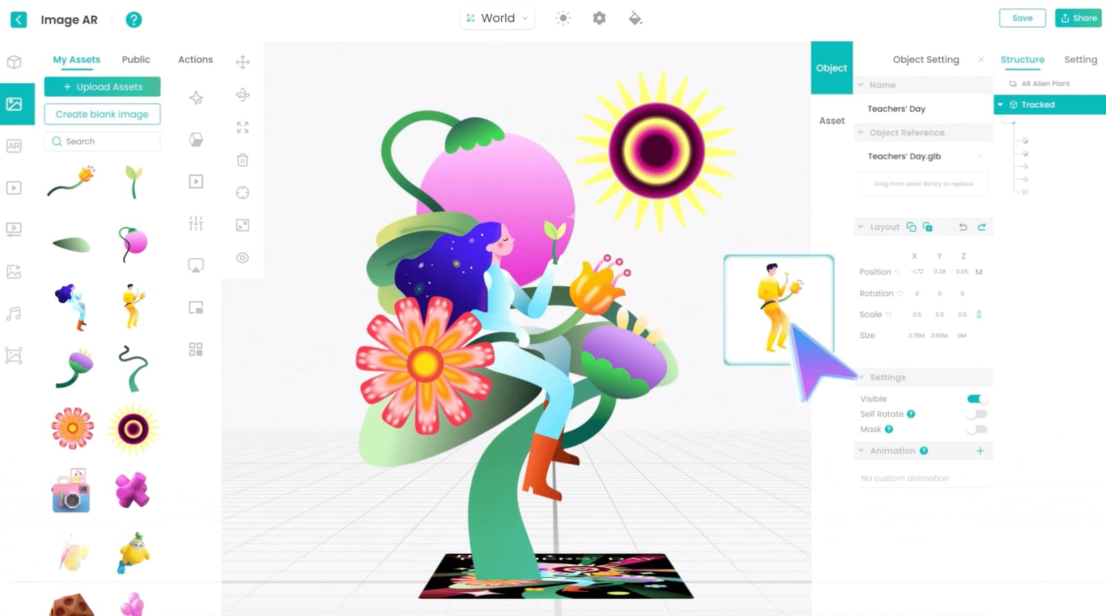 Kivicube Augmented Reality Editor