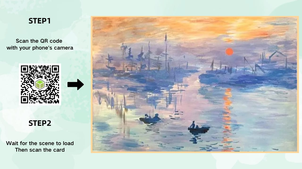 Augmented Reality card created with Kivicube no-code AR platform