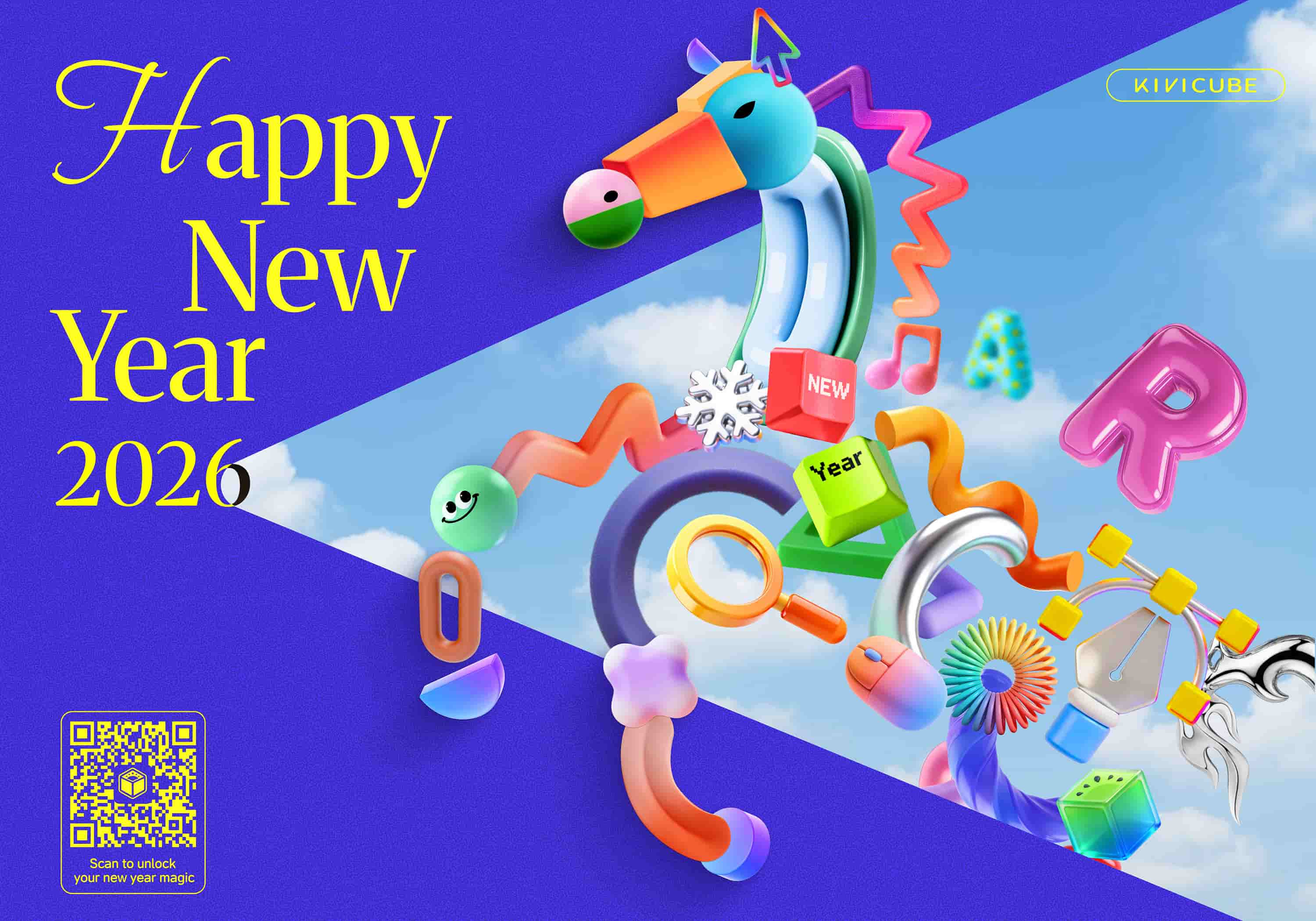 Scan to experience the AR card Ann Lin created