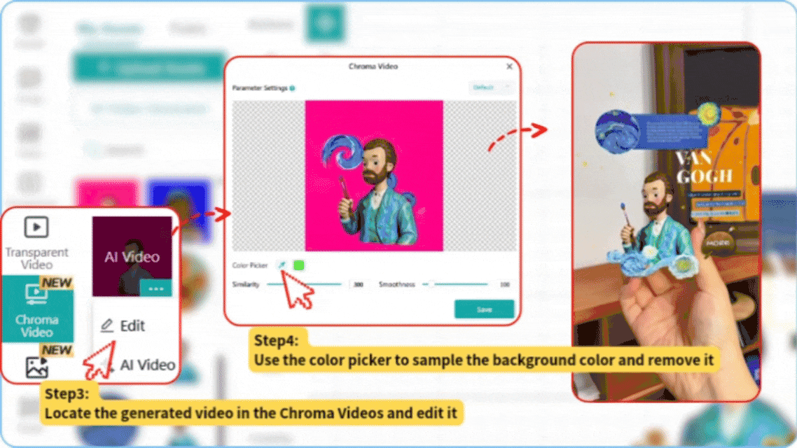 How to Remove Video Background with Kivicube's Chroma Key Tool