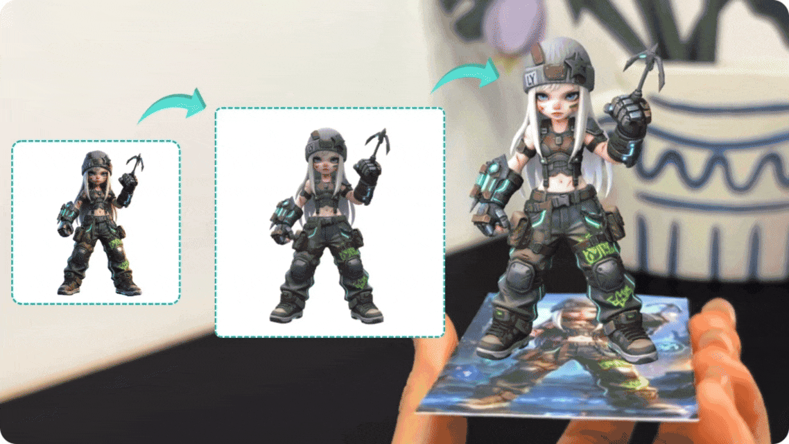 Kivi AI 3D Model Generator: New Effects Showcase