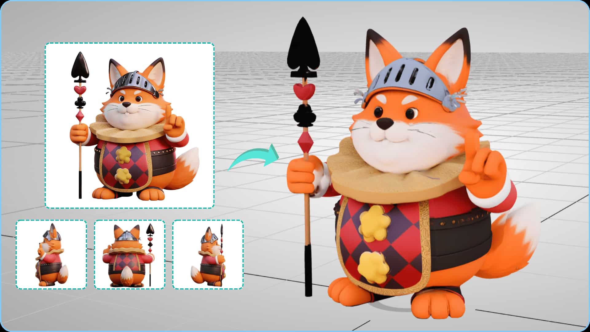 Kivi AI 3D Model Generator now supports multi-view uploads for more precise results