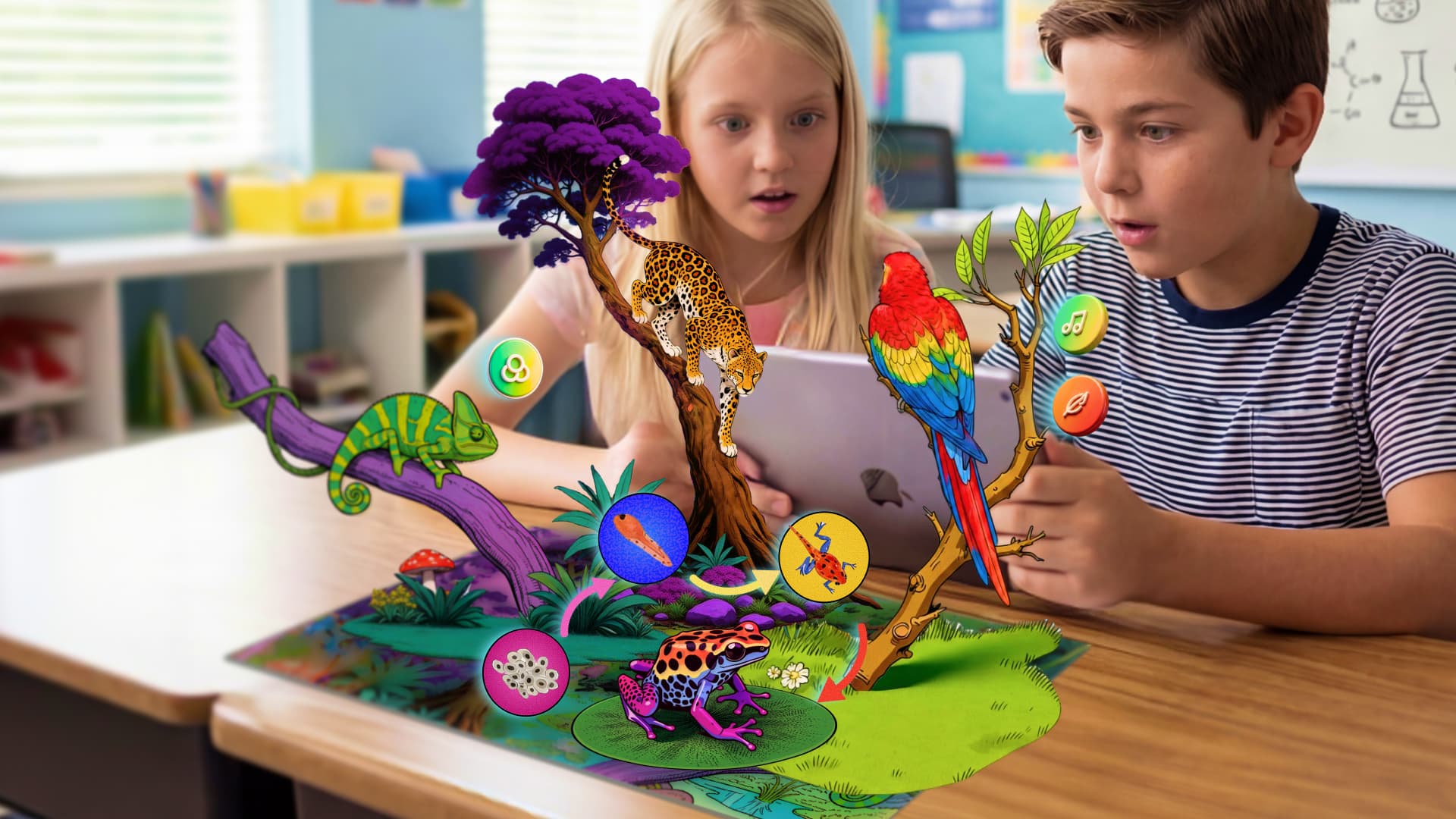 AR in education showcase: AR interactive children's science book made with Kivicube