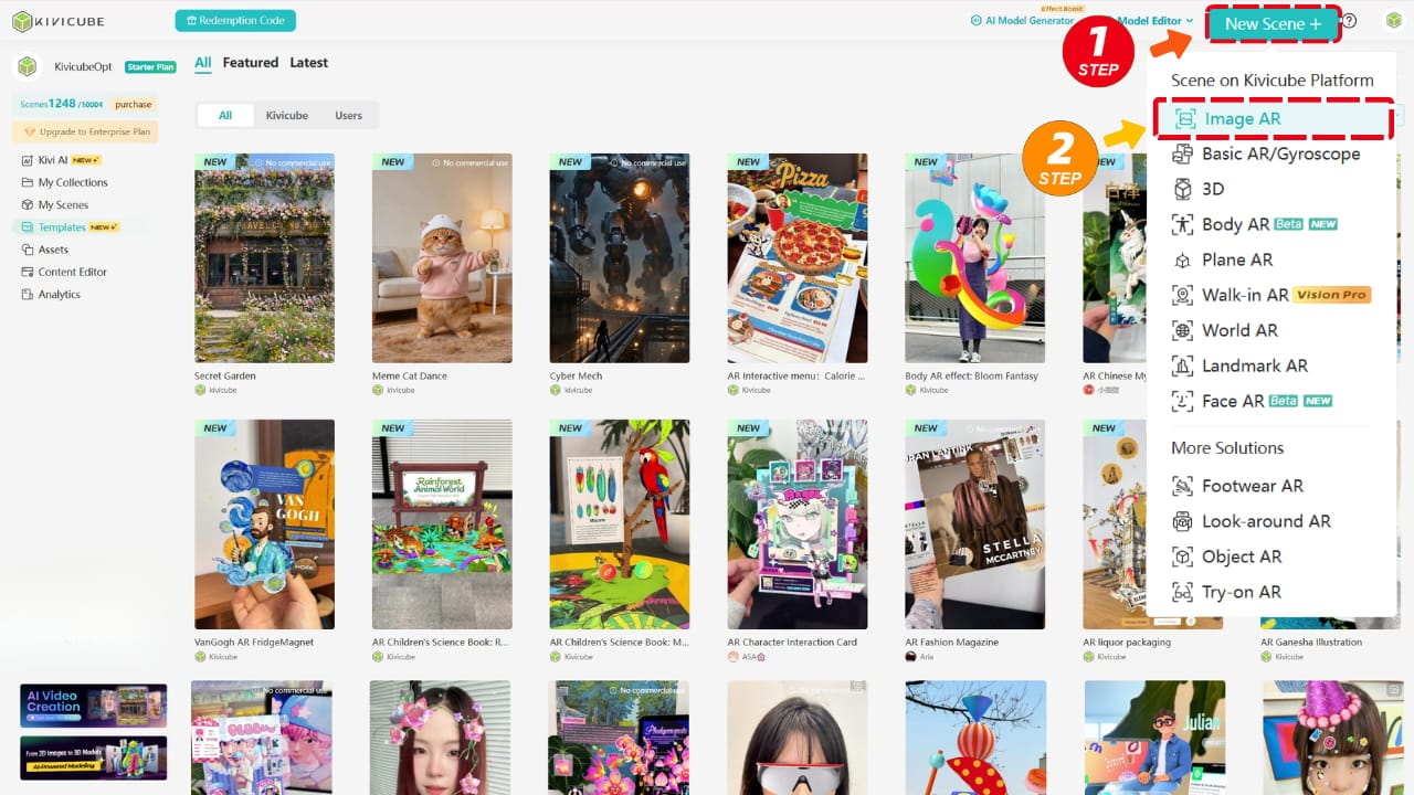 Create an Image AR in Kivicube