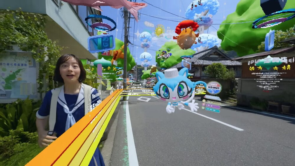 AR Creative idea: spatial AR game by Pocari Sweat