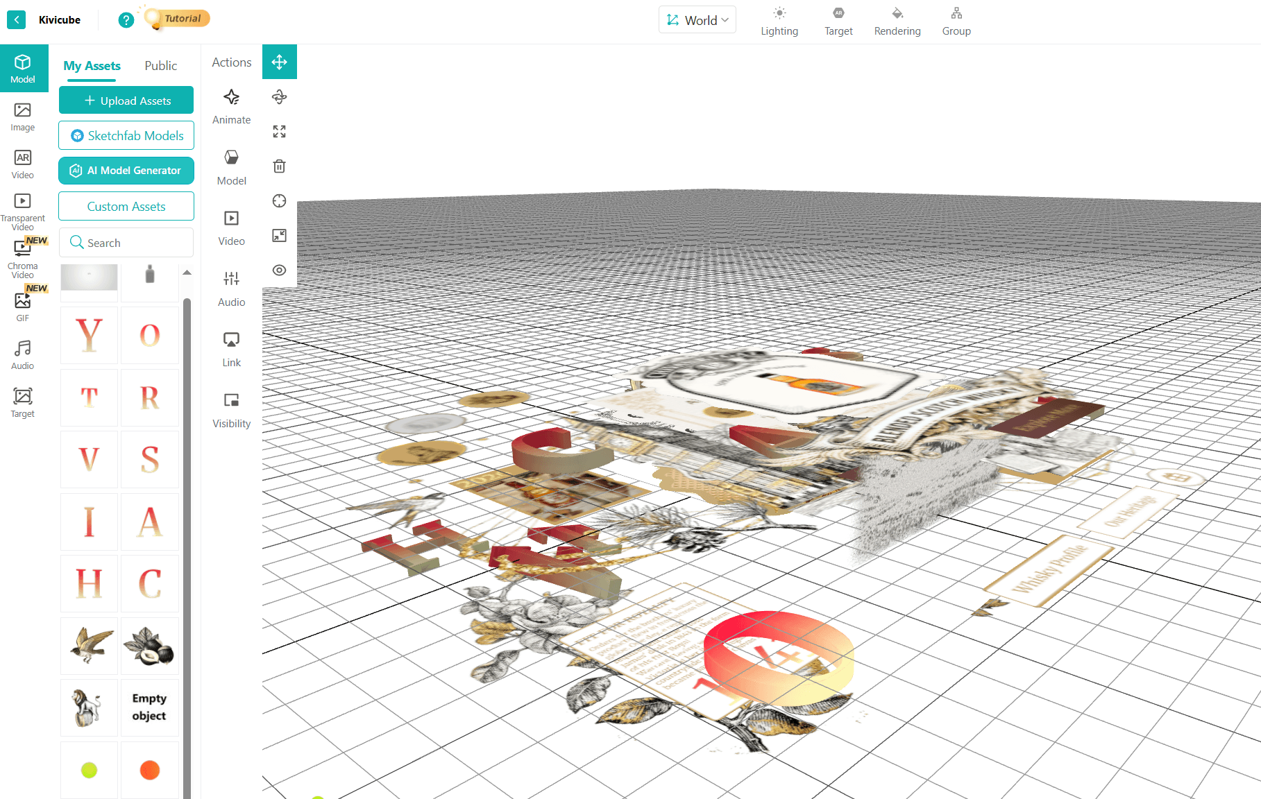 Kibicube WebAR Editor