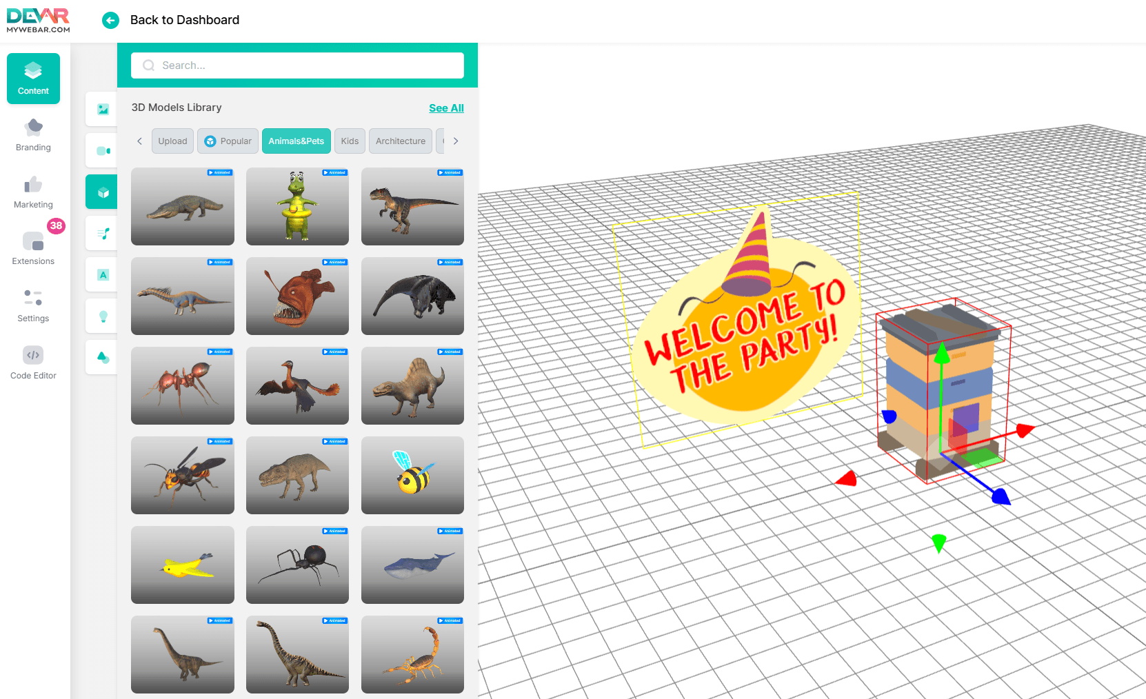 MyWebAR Online AR Editor