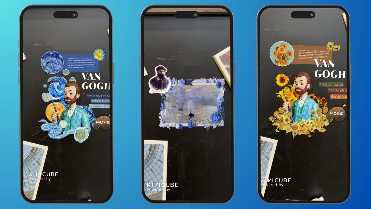 AR merchandise showcase: AR Fridge Magnet created with Kivicube