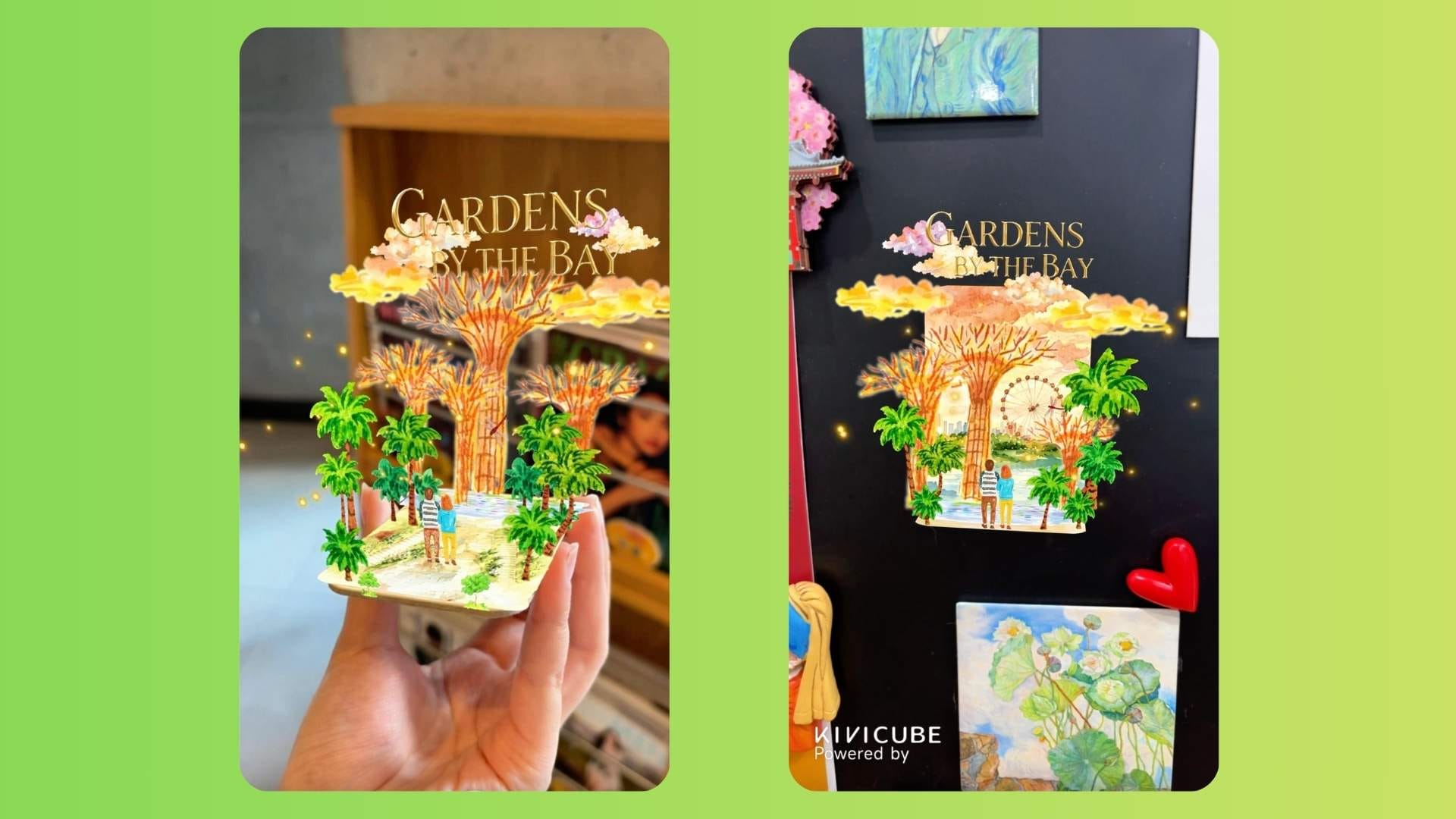 AR Tourism Merchandise Example: Augmented Reality Fridge Magnets Created with Kivicube
