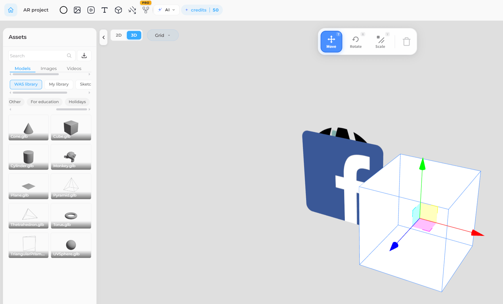 Web-AR.Studio Online Platform