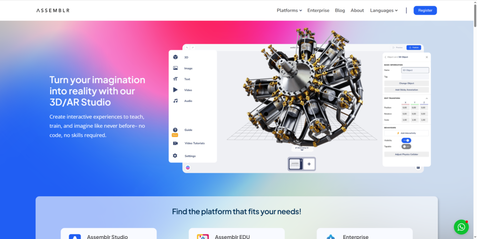 Augmented Reality Generator ASSEMBLR