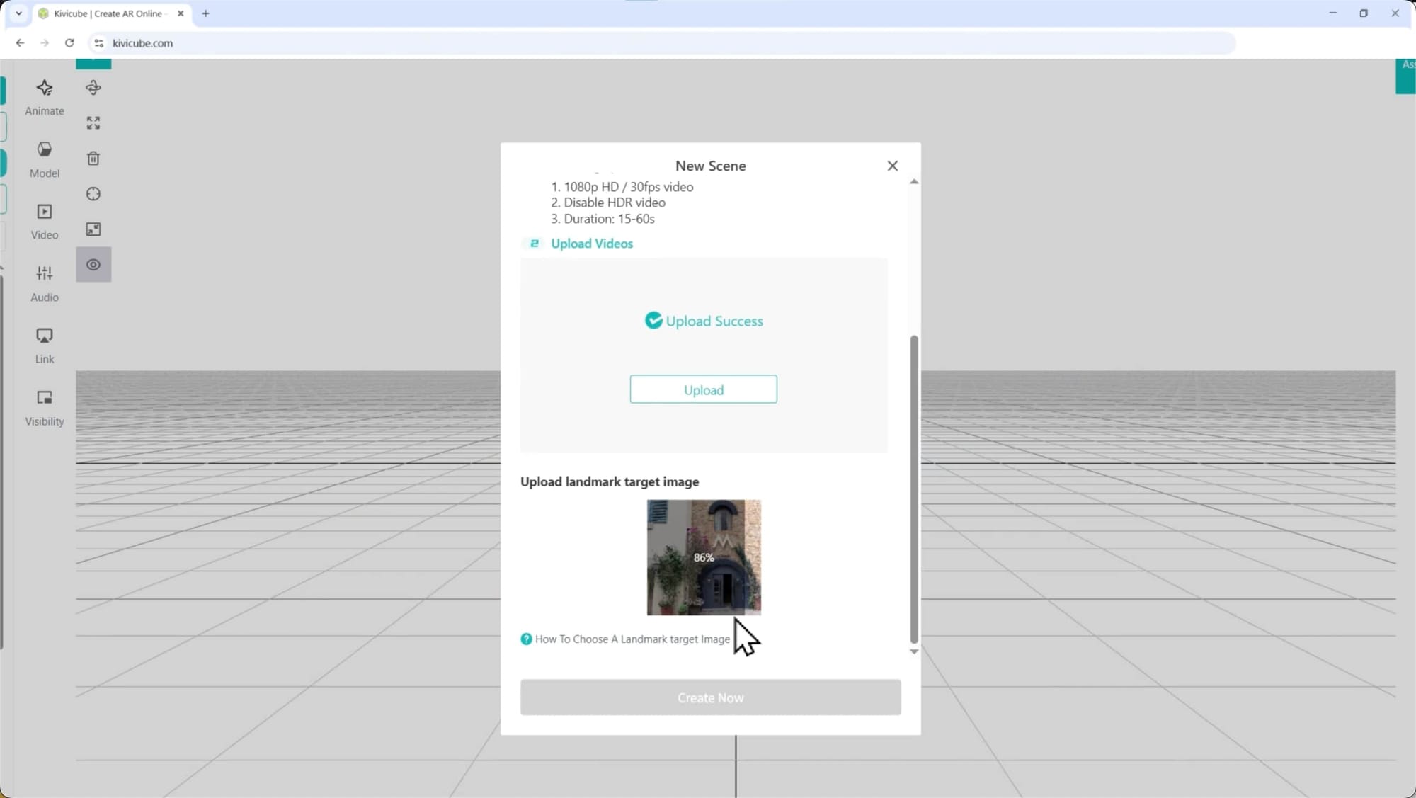 How to use kivicube create a landmark AR experience for travel