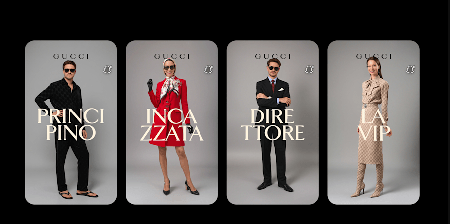 Gucci Snapchat AI Lens