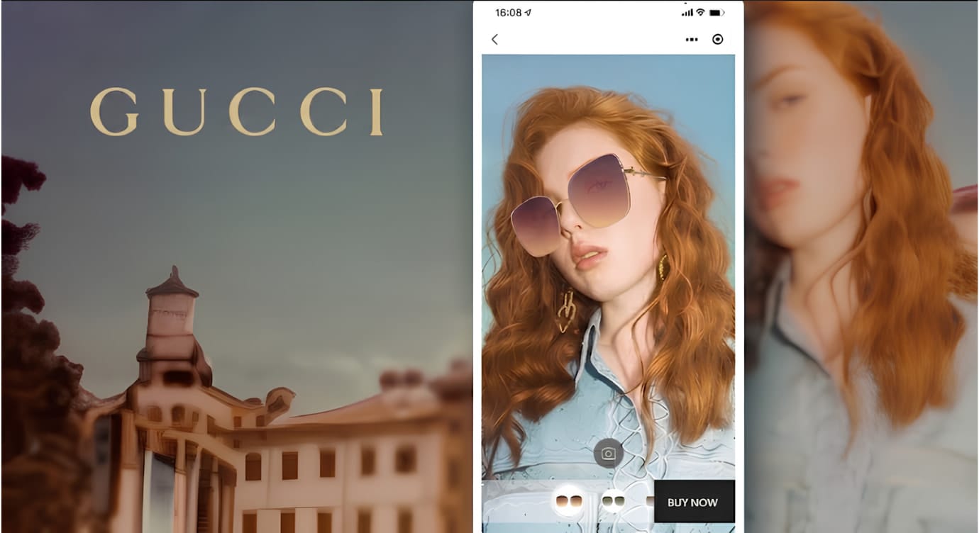 AR Glasses Product Visualization GUCCI Use Case