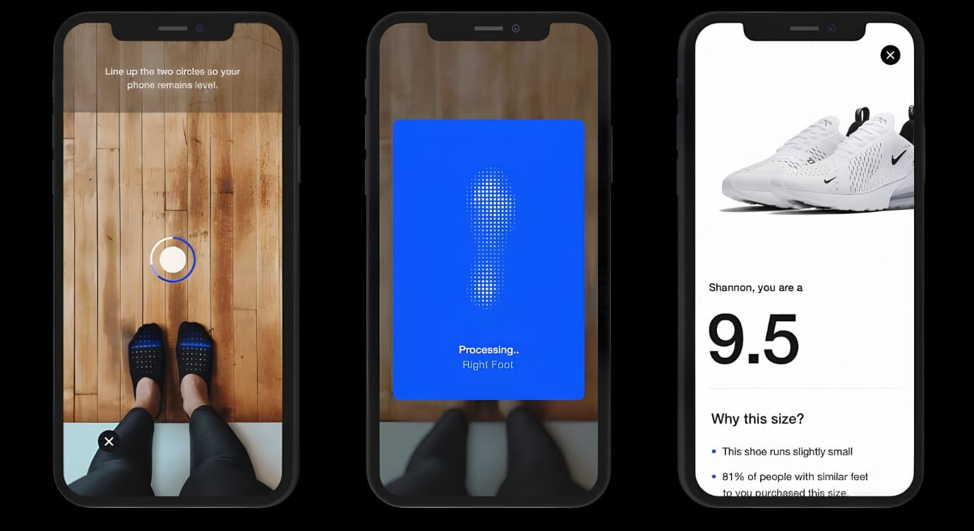 AR Nike Fit Product Visualization App
