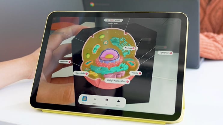 Augmented Reality Biology Example Merge Cube Handheld Biology Learning