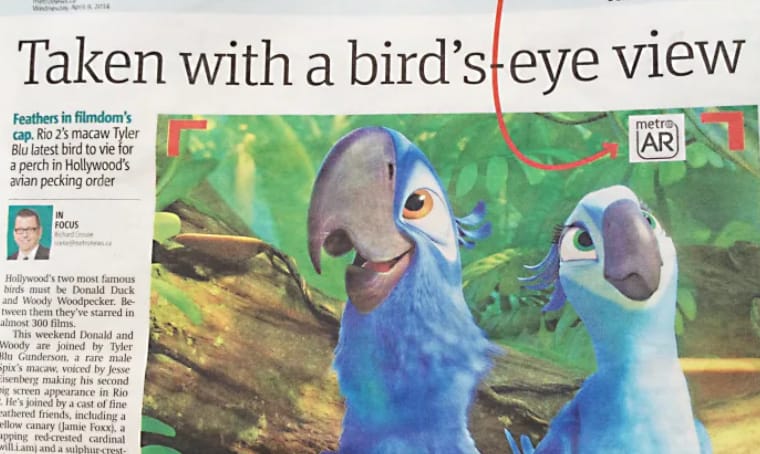 Augmented Reality Newspaper Case Metro Newspaper Rio 2