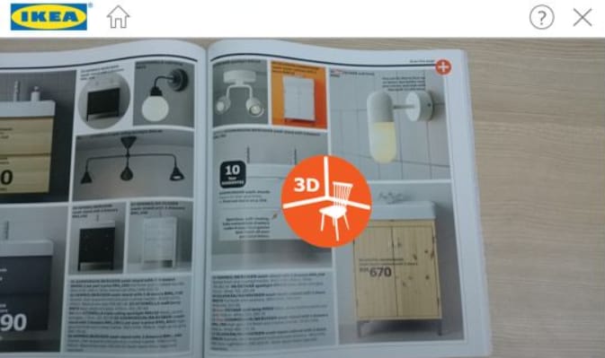 Augmented Reality Newspaper Idea AR Product Catalog IKEA