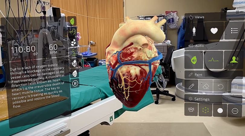 Web Based AR Exmaples Cleveland Clinic AR Heart Visualization