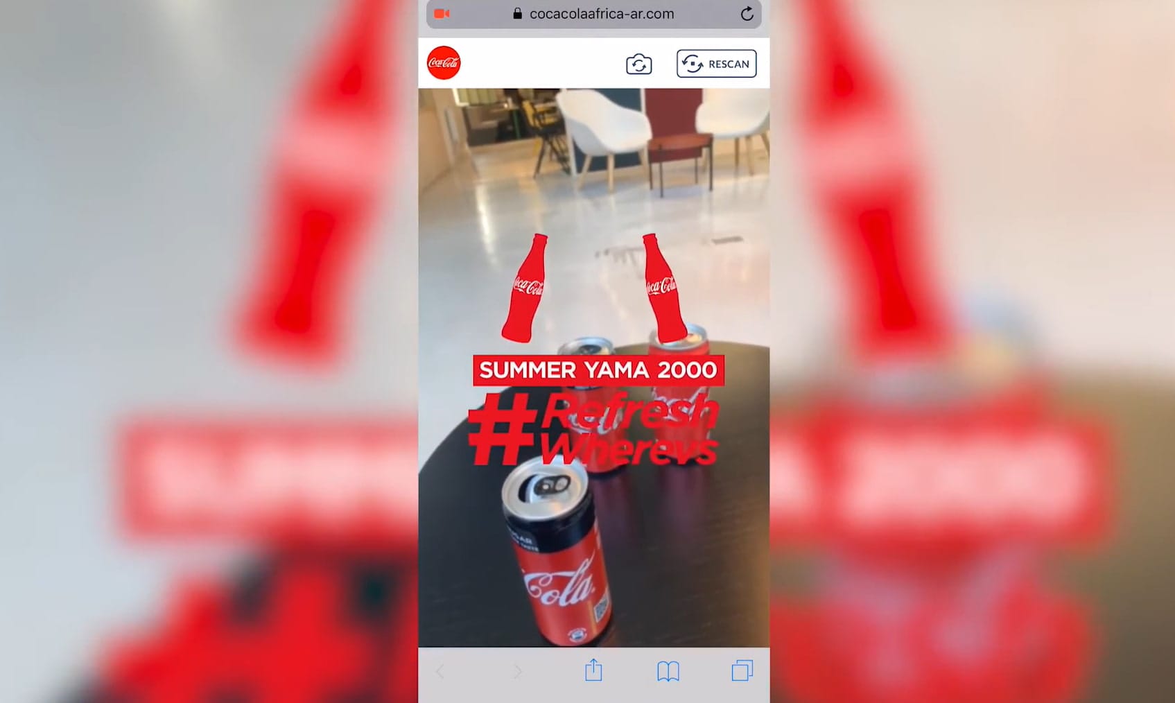 Web Based AR Exmaples Coca Cola