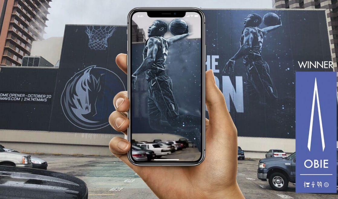 Web Based AR Exmaples Dallas Mavericks Mural