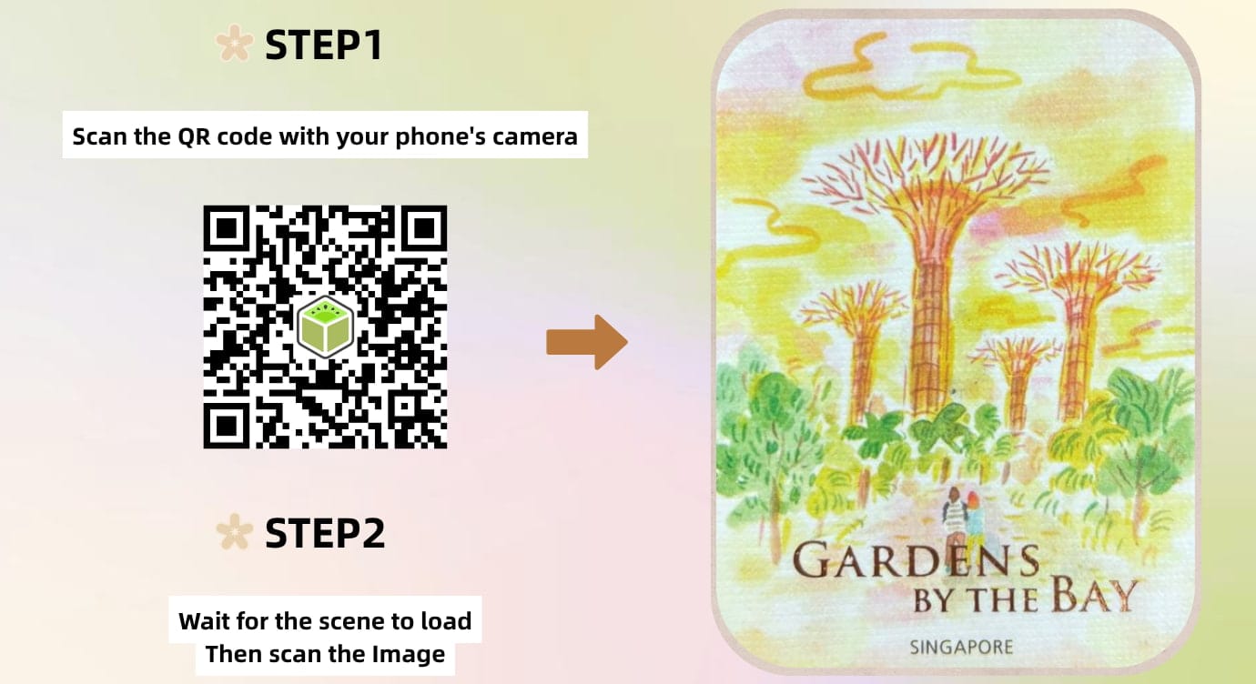 Web Based AR Exmaples Kivicube Try with QR Code