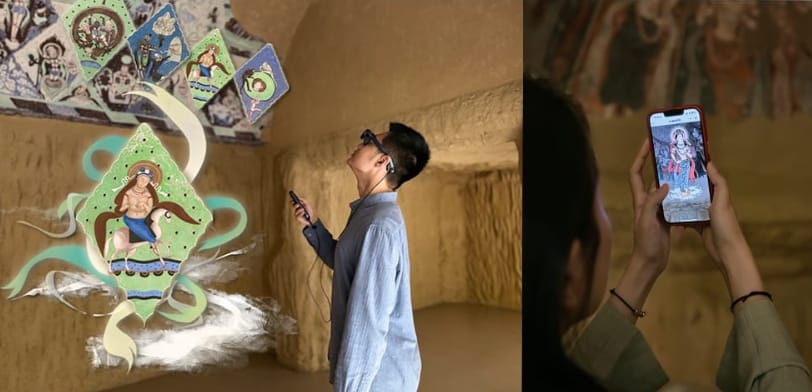 Web Based AR Exmaples Kizil Caves AR Reconstruction Kivicube