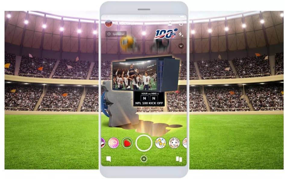 Web Based AR Exmaples NFL Uperbowl AR Campaign