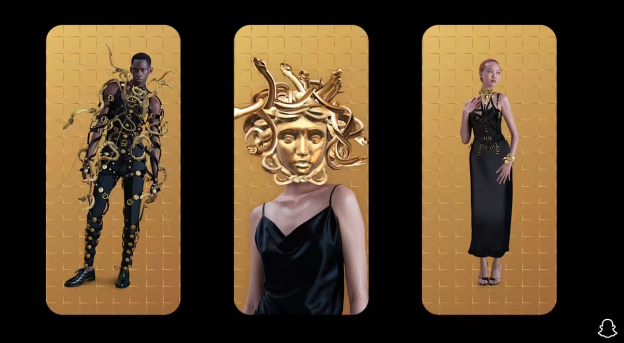 Augmented Reality Fashion Example Snapchat Vogue AR Fashion Exhibition