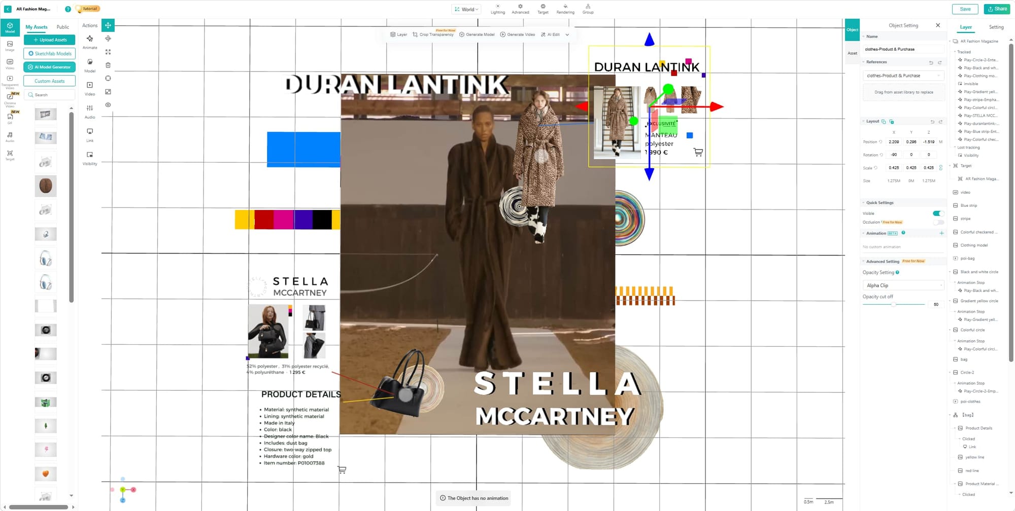 Augmented Reality Fashion Kivicube Adjust Scene