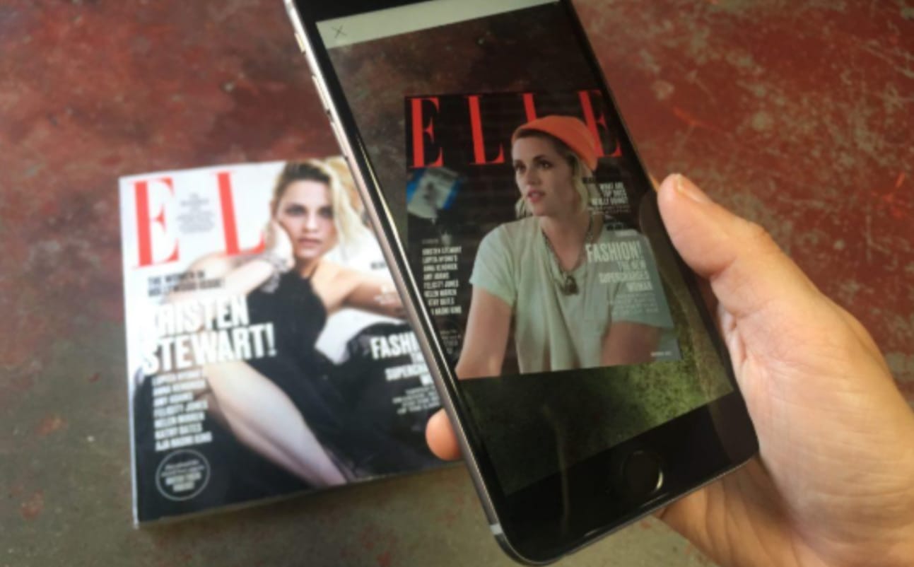 Augmented Reality Fashion Use Case Elle AR Magazine